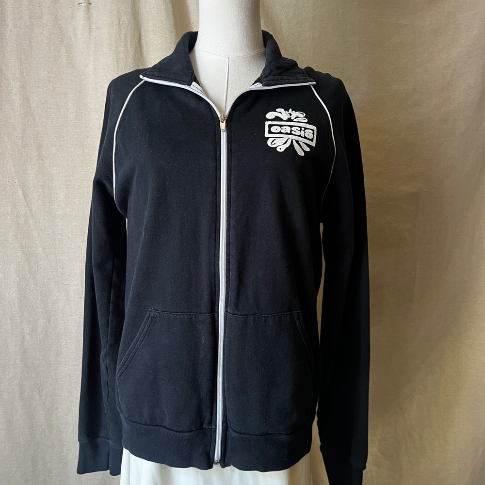 Vintage 2008 Oasis Dig Out Your Soul Tour Track Jacket Zip Black Medium Rare
